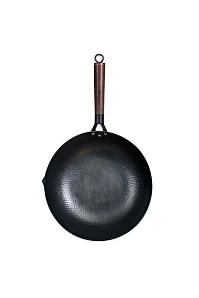 Choice 32 Cm Wok Only Konco Pure Iron Wok Cast Iron Pan Non-coated Pot General Use For Gas And Induction Co