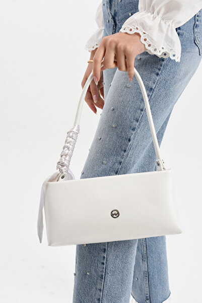 By Hakan TN-203 BAGUETTE SHAWL GEANT DE UMĂR PENTRU FEMEI GEANT DE MÂNĂ GEANT DE MÂNĂ ALB