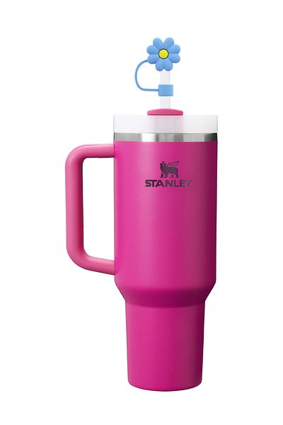 Kelira Quencher Thermos Compatible Blue Flower Accessory / Straw Protector / Silicone Straw Tip Cover / 10mm Compatible