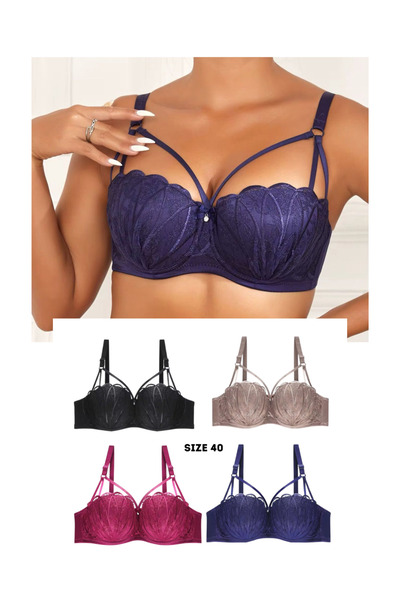 style iconic ✨ Elegant Lace Push-Up Bra – Size 40 ✨