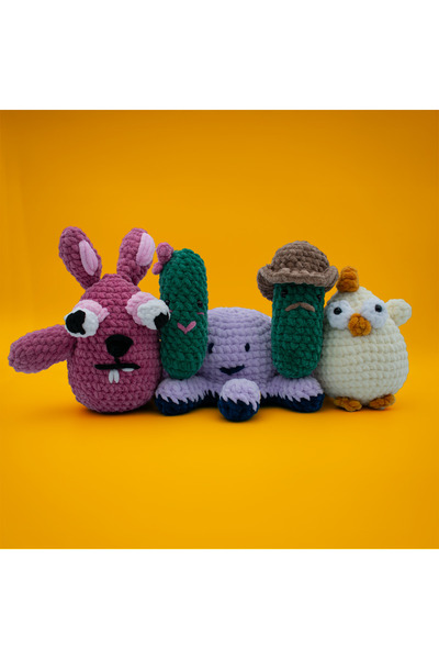 Self Leziz Koleksiyon Örgü Öğrenme Seti Amigurumi Kiti Kendin Yap Örgü Oyuncak Tığ Seti