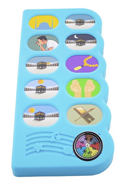 BAYSEM Pusulalı Kıbleyi Gösteren Sesli Namaz Öğreten Cihaz Mavi