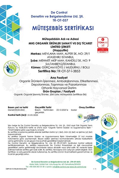 Happy Life Organik Keçi Boynuzu Unu 200 gr