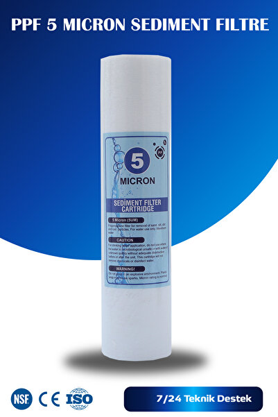 WaterMelon Açık Kasa Su Arıtma Cihazı 10'' Inch 5 Mikron Sediment Spun Filtre...