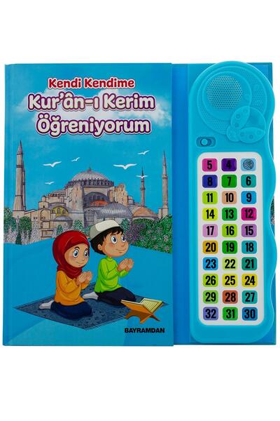 Bayramdan Kendi Kendime 10 Saat’de Kuran Öğreniyorum Sesli Cihazlı Kitap Mavi