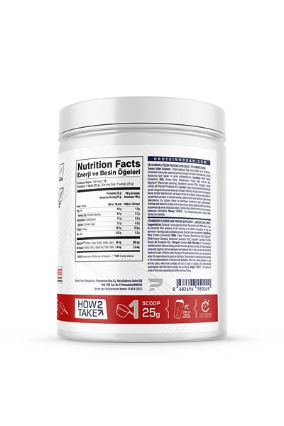 Proteinocean Strawberry Whey Protein - 400g - 16 Servings