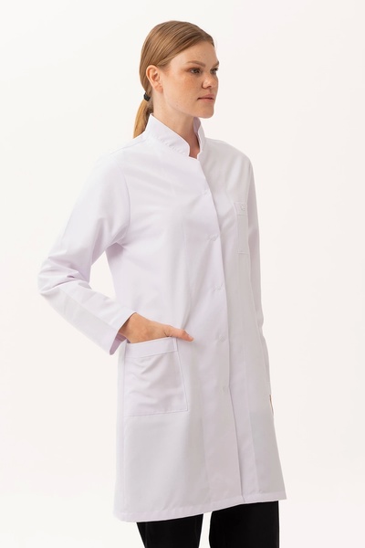 Kardelen İş Elbiseleri Arbutus Women's Doctoral and Lab Coat - Long Sleeve, Durable and Relaxed Fit