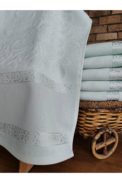 sarra Набір рушників Su Yeşili з 2 швами - 30X50 і 50X90 см