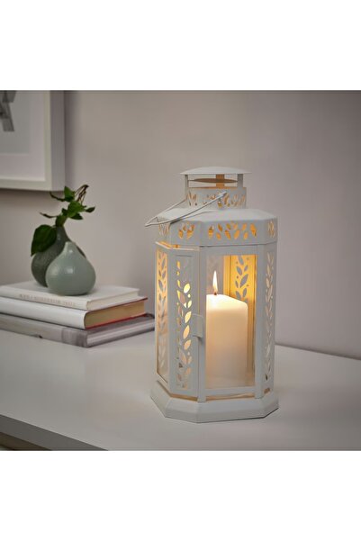 IKEA Fenomen Unscented Block Candle Set – Natural Pillar Candles, 5-pack, Long Burn Time