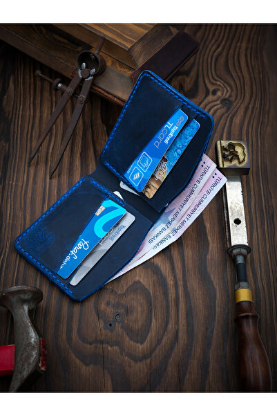 MY Leather Cascade Hakiki Deri El Yapımı Cüzdan
