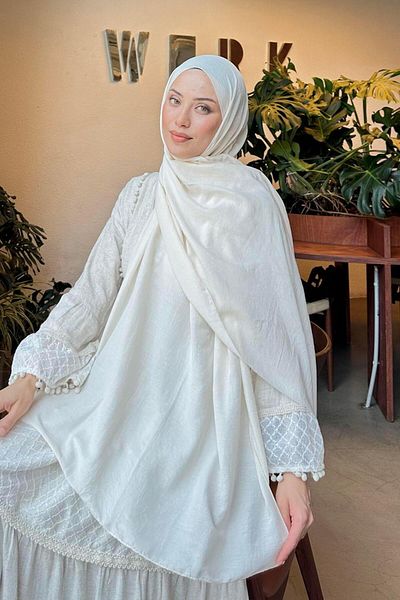 lamelif شال قطن مريح إكرو