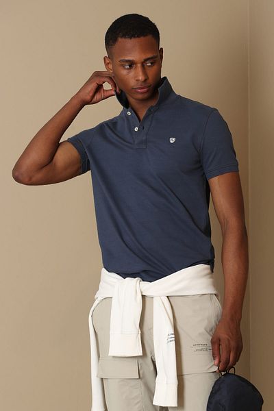 Lufian Ανδρικό μπλουζάκι Anthracite Laon Sports Polo Neck