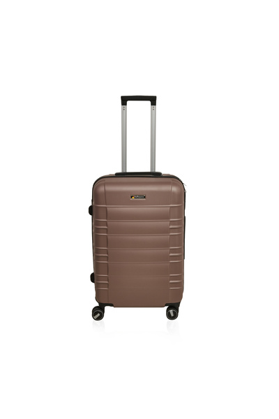 Hoffmanns Travel Star Orta Boy ABS Valiz - Gri - 66x45x26 cm