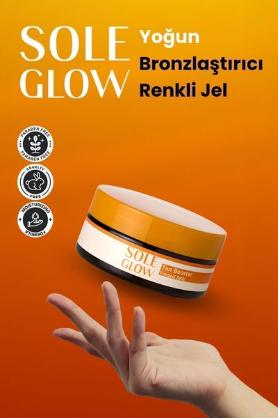 Sole Glow Tan Booster Tinded Jelly - 150ml, Paraben-Free Sun Gel