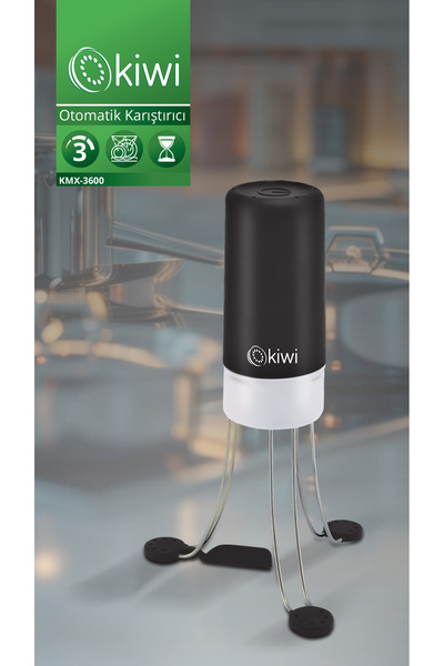 Kiwi Kmx-3600 3 Kademeli Kablosuz Pratik Yemek Çorba Sos Karıştırıcı Çırpıcı Mini Mikser