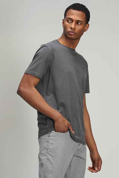 Lufian Sarder Men's Basic T-Shirt Anthracite