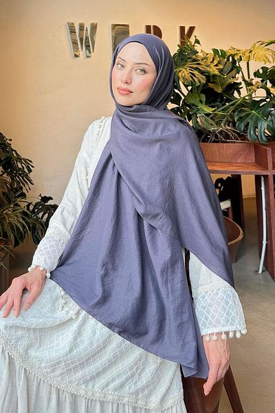 lamelif Comfort Cotton Shawl Anthracite