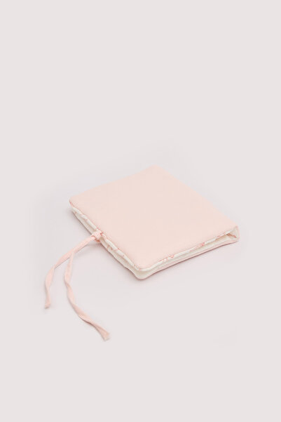 Atelier Babbi مناديل مبللة من القطن 100% مع حقيبة قماشية - شريط / وردي