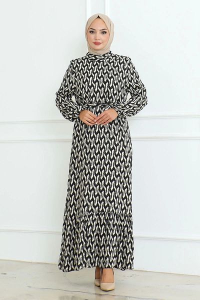 MSK Fashion Άνετο και κομψό φόρεμα με μοτίβο βισκόζης