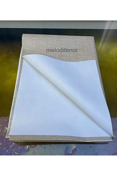 MİRELLA Thick Fiber Lining Non-Slip Cloth Appearance Pvc Tarpaulin Tablecloth Wipeable