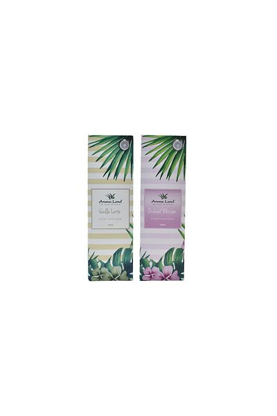 MARCA Reed Diffuser Aroma Land, 100 ml, Vanilla Latte, Orchard Blossom, 2 Buc/set, 2 arome