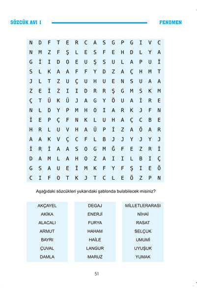 Fenomen Yayıncılık Karışık Bulmaca 003