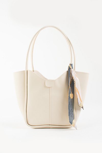 Judour Bags Τσάντα ώμου από μαλακό δέρμα με λεπτομέρεια κασκόλ και κουτάβι