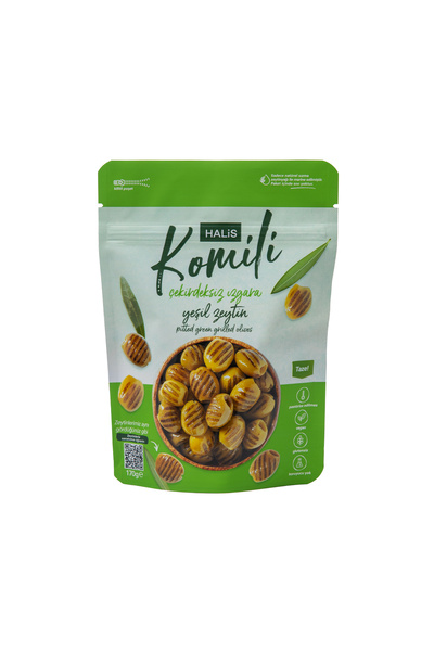 Komili Çekirdeksiz Izgara Yeşil Zeytin 170 gr