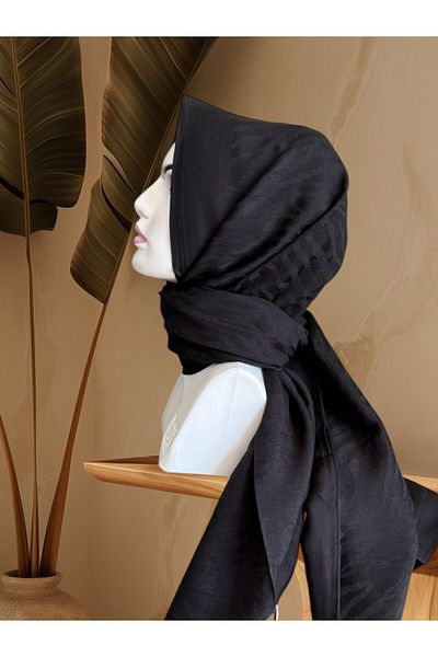 Armine Black Pamora Shawl 01