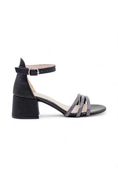 Shoes Rochie de seara pentru fete cu toc VARKAN NEGRA