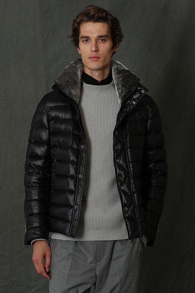 Lufian Jack Goose Feather Men's Coat Black