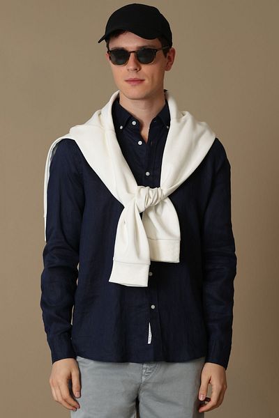 Lufian Мъжка риза Pitaya Smart Shirt Comfort Fit Navy Blue