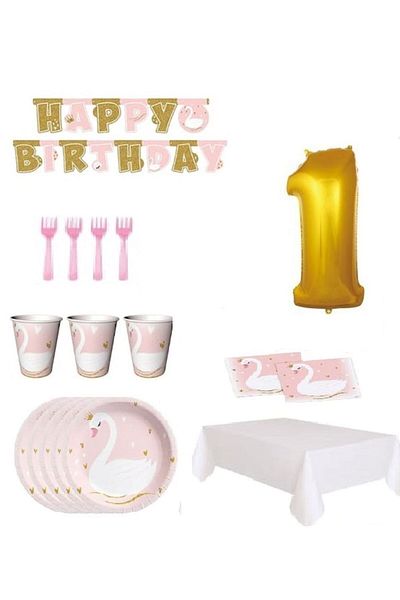 DÜVENCİ TİCARET Swan Themed Concept for Birthday