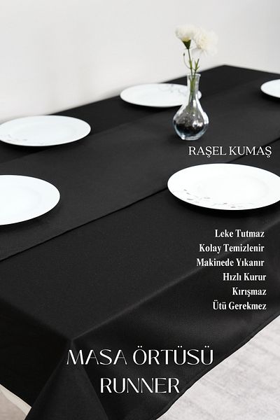 sevilya Smooth Set Tablecloth and Runner Set Table Cloth Dowry Set (Tablecloth and Runner)