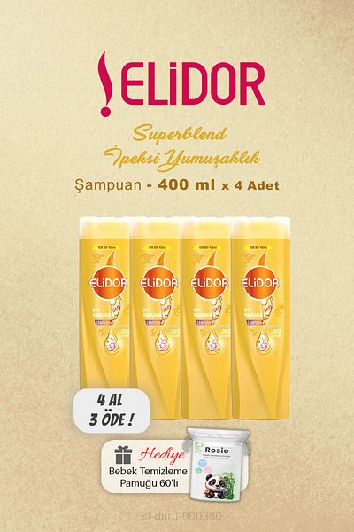 Elidor Buy 4 Pay 3 Shampoo Silky Softness 400 Ml, Rosie Gift