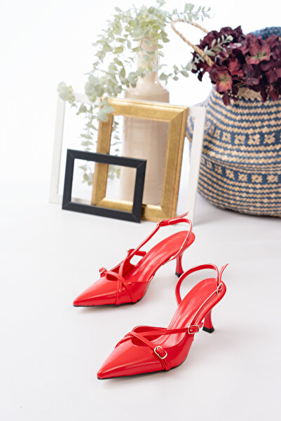 marinarosse Women's Esten Red Patent Leather Classic Heeled Shoes