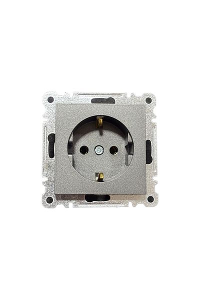MAKEL Karea Smoked Set of 2 Grounded Socket + Numeris Telephone Socket (Cat3)