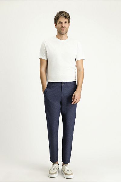 Kiğılı Techno-line Super Slim Fit - Extra Slim Fit Elastic Waist Pattern Classic Pants