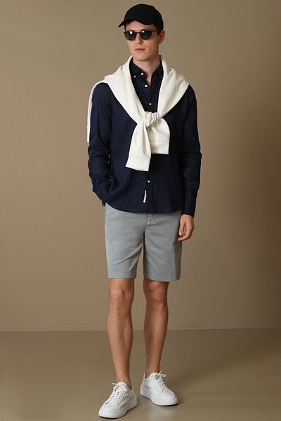Lufian Мъжка риза Pitaya Smart Shirt Comfort Fit Navy Blue