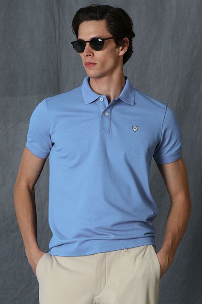 Lufian Tricou Polo Sport Laon pentru bărbați, albastru