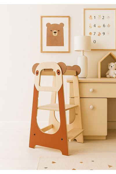 HOMİNG Homing Natural Wood Learning Tower 241854