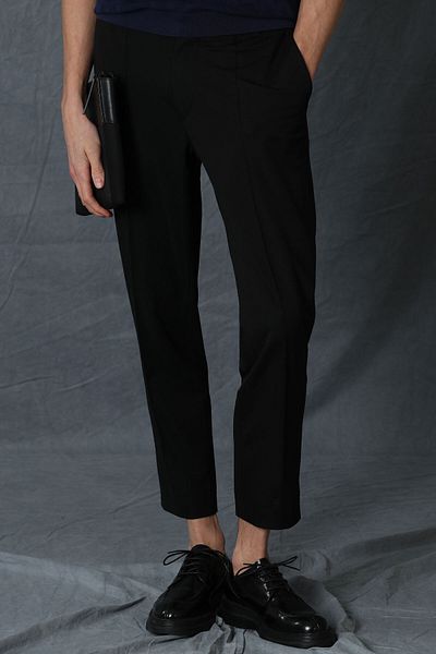 Lufian Παντελόνι Simon Jogger Slim Fit Μαύρο
