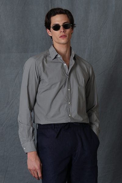 Lufian Ανδρικό έξυπνο πουκάμισο Makro Comfort Slim Fit Nefti Green