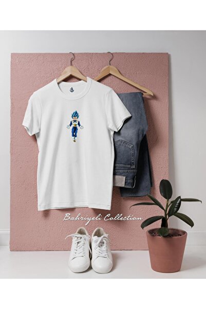 bahriyeli.jpeg Tricou unisex supradimensionat cu design Dragonball Z Vegeta S...
