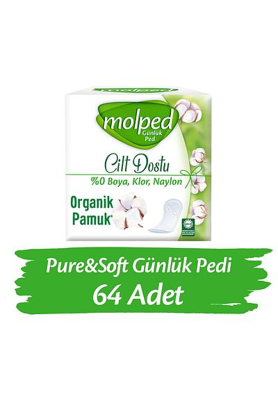 Molped Pure&soft Daily Pad 64 Pieces
