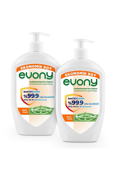 Evony Soft Care Liquid Soap 700ml 2 Pieces