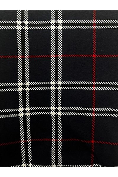 Erdenay Tekstil Unisex Πυτζάμες με καρό σχέδιο με ελαστική μέση