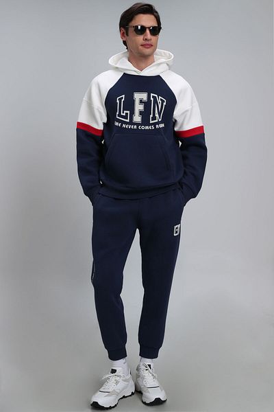 Lufian Never Men's Sweatshirt Navy Blue