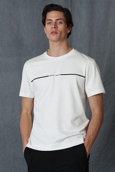 Lufian Carny Men's Basic T-Shirt White