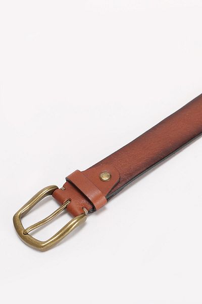 Lufian Alf Men's Leather Belt Tan